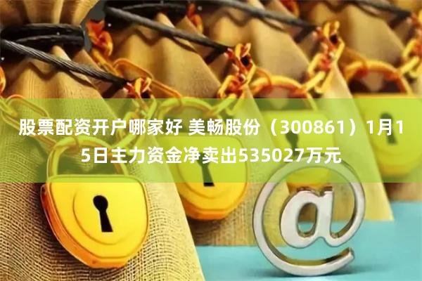 股票配资开户哪家好 美畅股份（300861）1月15日主力资金净卖出535027万元