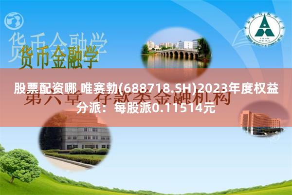 股票配资哪 唯赛勃(688718.SH)2023年度权益分派：每股派0.11514元