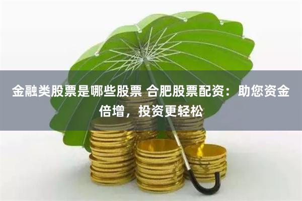 金融类股票是哪些股票 合肥股票配资：助您资金倍增，投资更轻松